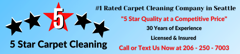 5 Star Carpet Cleaning - 5 Star Quality at a Competitive Price!